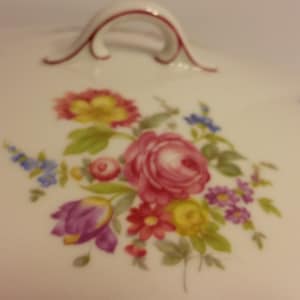 Hutshenreuther Covered Vegetable Dish, Colorful Floral Pattern, Made in Germany, Vintage