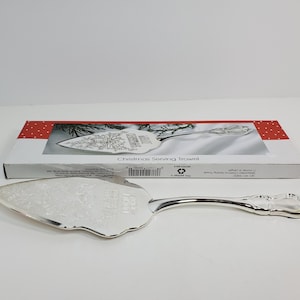 International Silver Co.  Plata plateada Christmas Serving Llwel, Caja Original, 1992