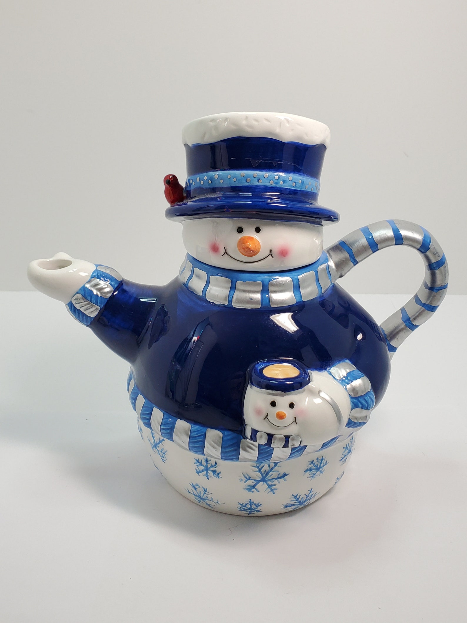 Houston Harvest Gift Products Snowman Teapot Etsy