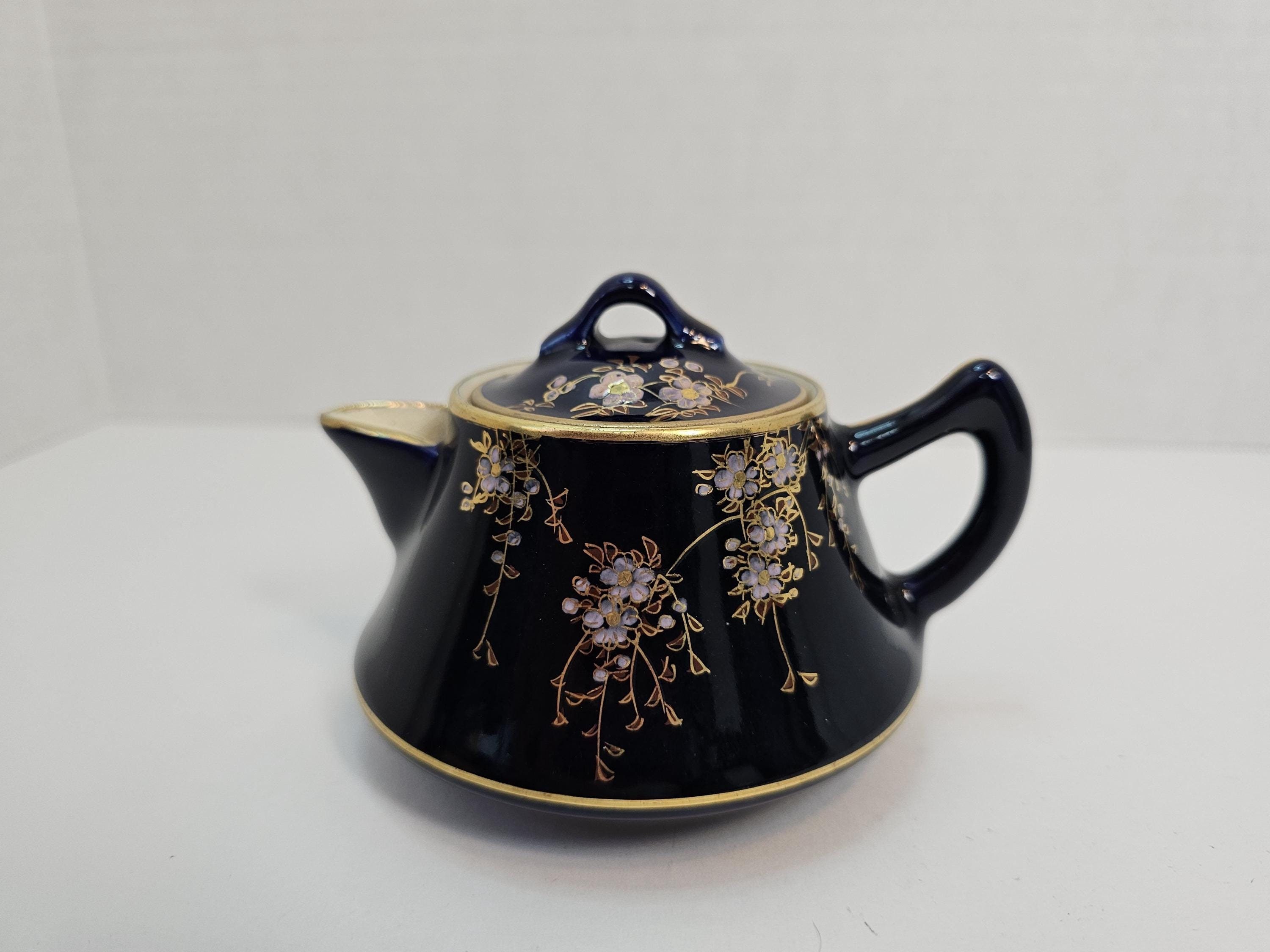 【専用】オールドニッポン 金盛り 花紋 チョコレートポット コバルト ゴールド Yahoo!オークション - 初期オールドニッポン銘品 オールド