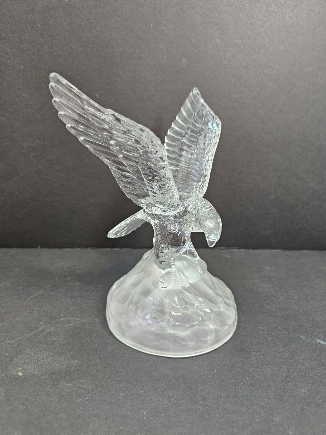クリスタルガラス 鷲の彫刻 置物 約25cm il_1080xN.6631595385_rjxg.jpg