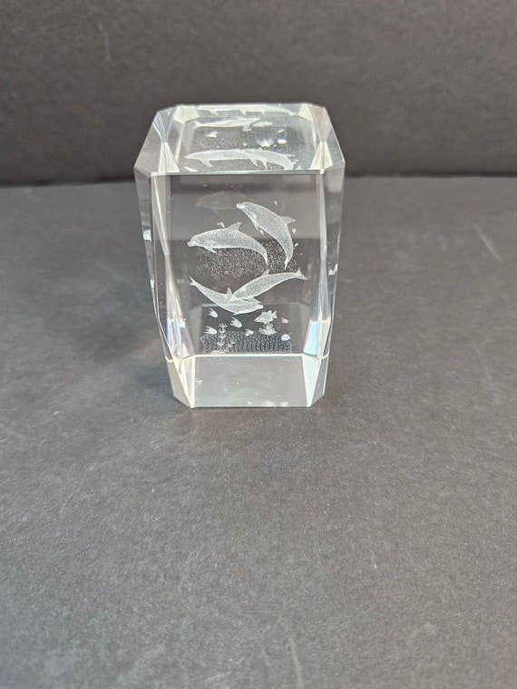 Figurine De Loup En Cristal Gravé Laser 3D - Ornement Artistique Avec Coffret Cadeau