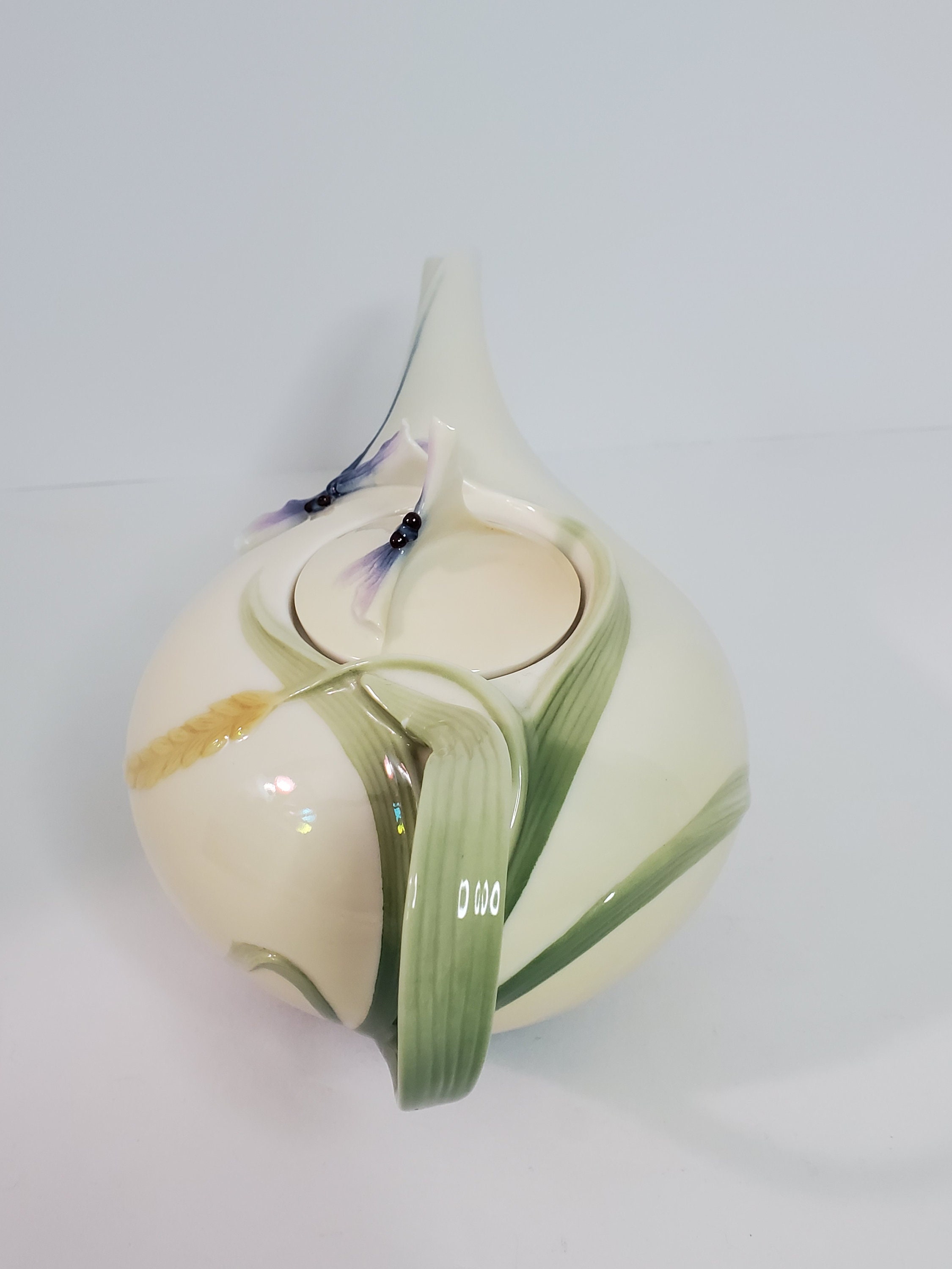 Franz Dragonfly Teapot Small Damage Etsy