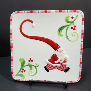 Fitz and Floyd Mingle, Jingle, Be Merry Plate, China