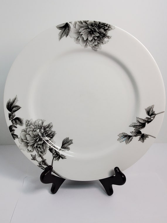 ロイヤルウースター ブラックピオニー ディナープレート - Etsy 日本