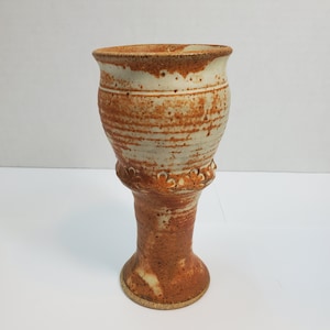 Pottery Goblet, Hand Made, Tall