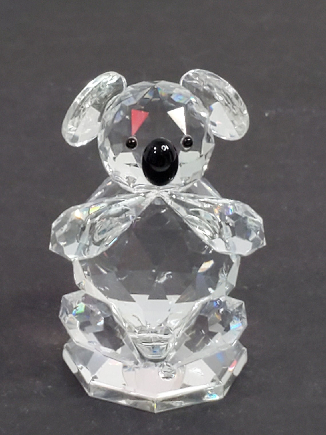 Faceted Crystal Koala Figurine Etsy