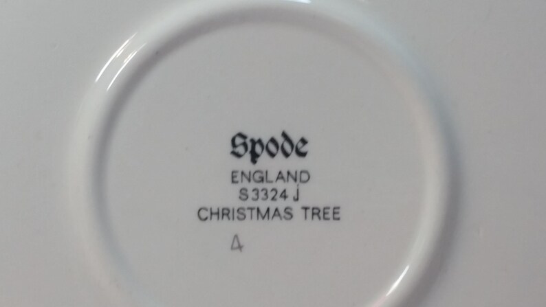 Spode Christmas Tree Saucer Made in England