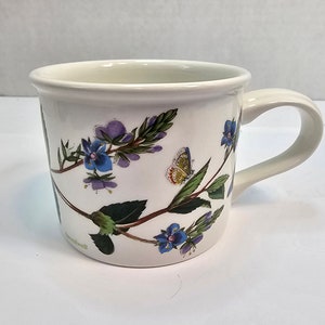 Portmeirion Botanic Garden Speedwell Flat Drum Cup, England