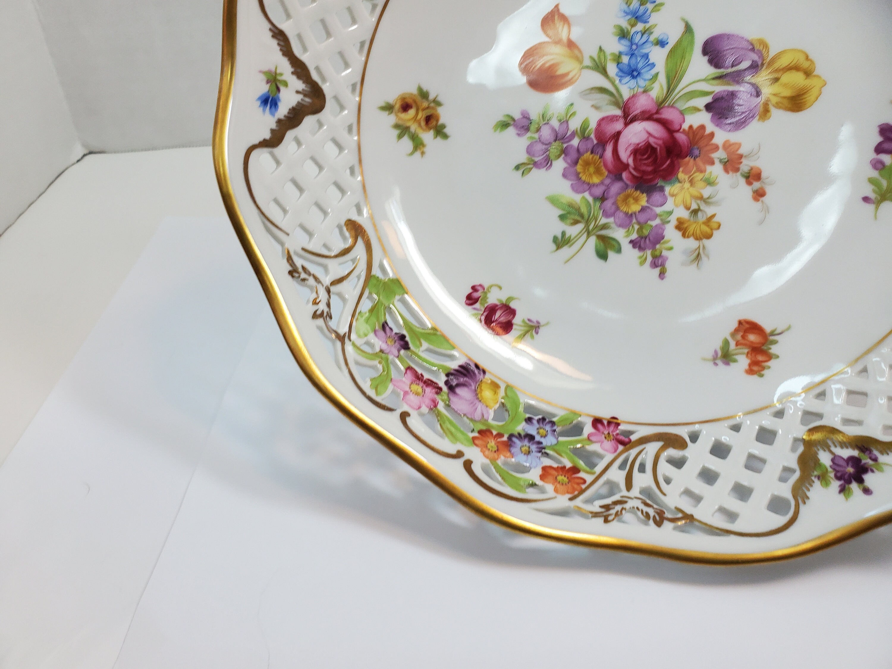 Schumann Empress Dresden Flowers Oval Platter, Bavaria - Etsy