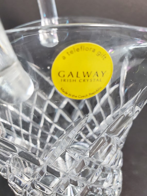 Galway Crystal Basket, Czech Republic - Etsy Hong Kong