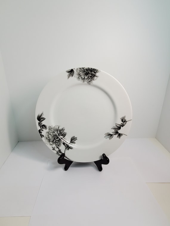 ロイヤルウースター ブラックピオニー ディナープレート - Etsy 日本