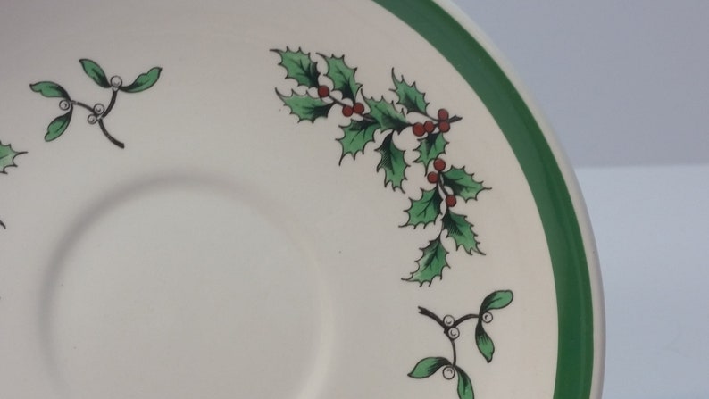 Spode Christmas Tree Saucer Made in England