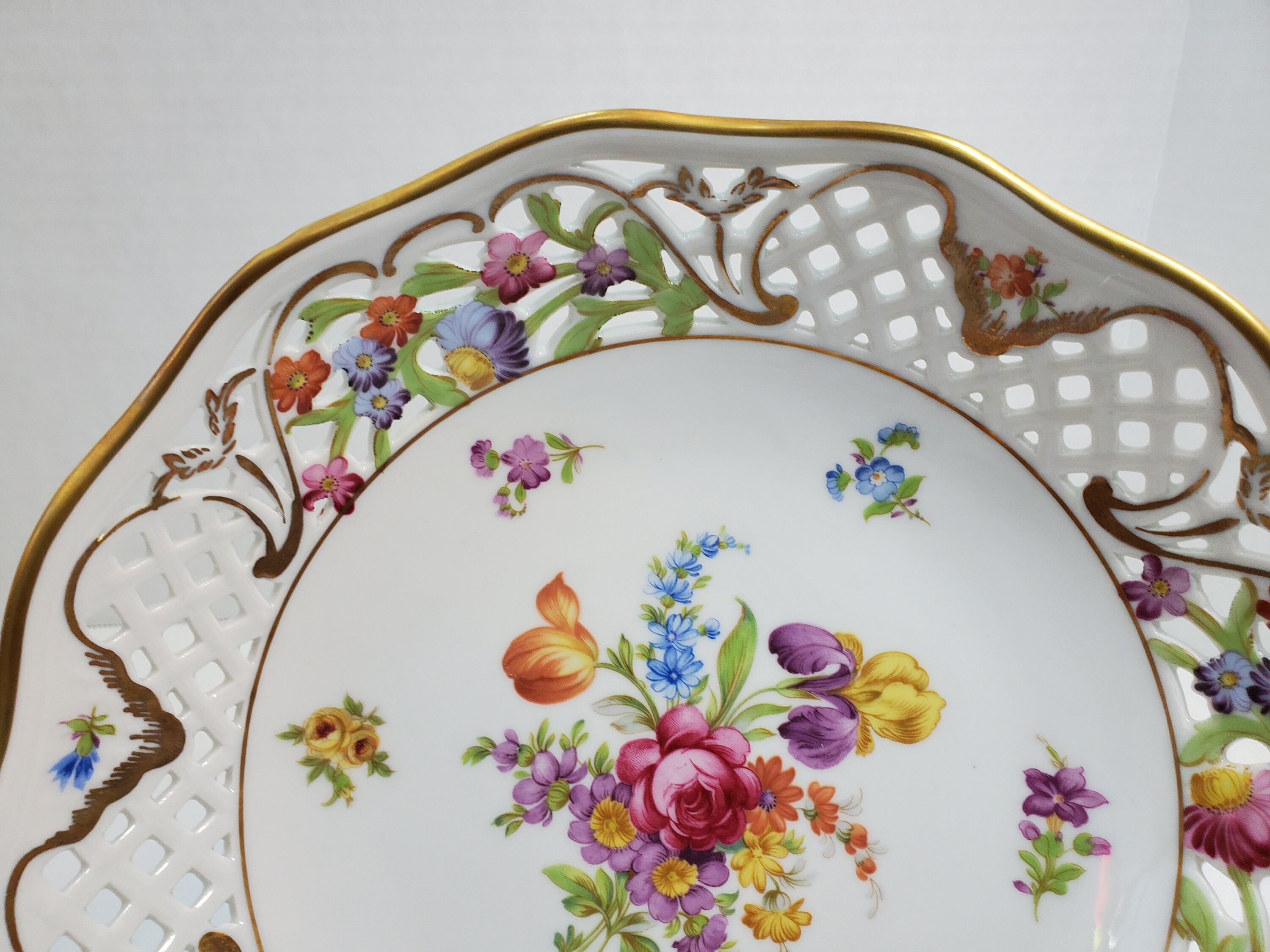 Schumann Empress Dresden Flowers Oval Platter, Bavaria - Etsy