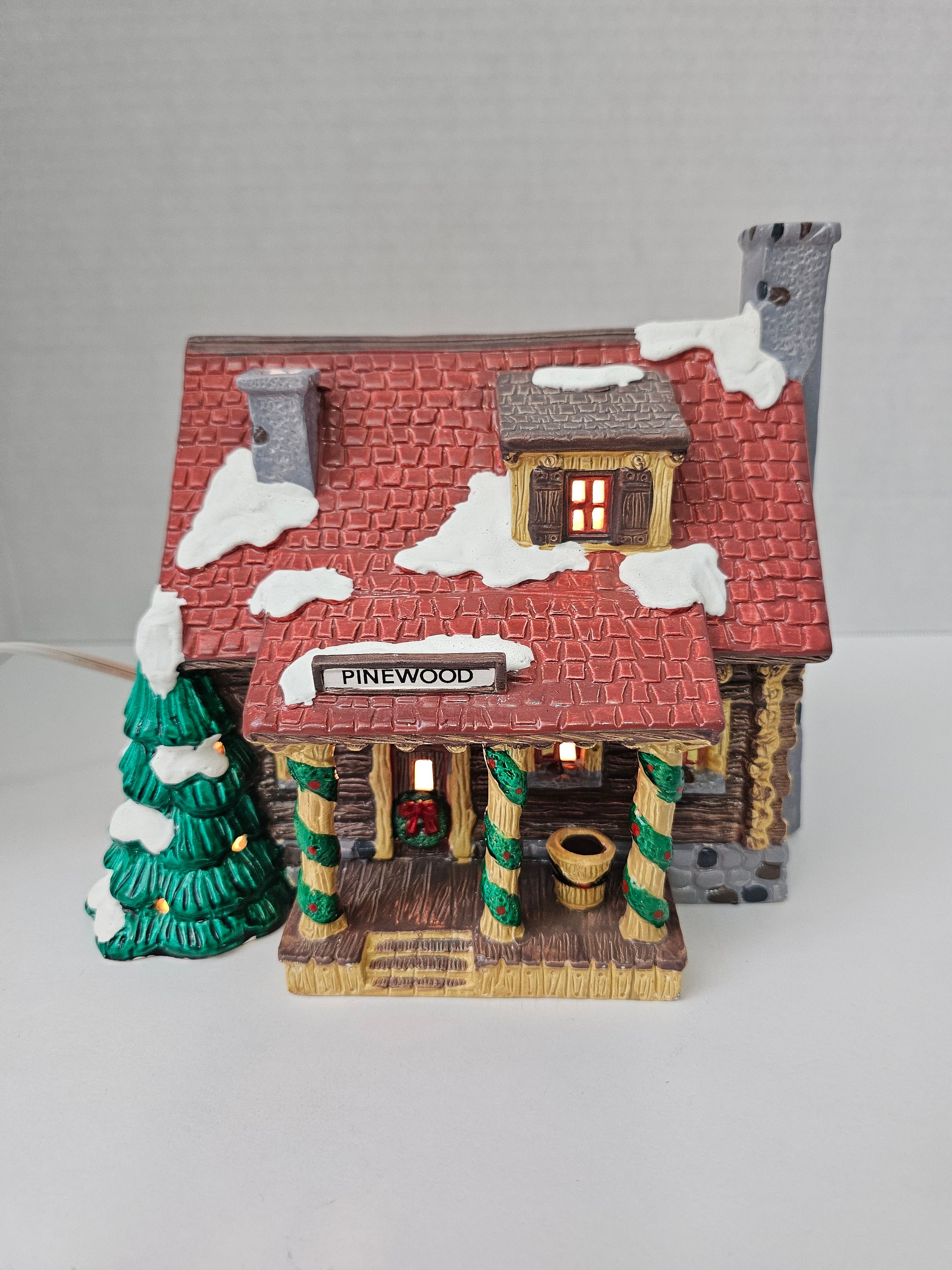 Department 56 Pinewood Log Cabin, Snow Village - Etsy