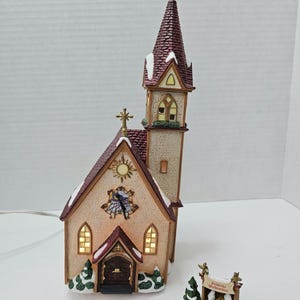 Département 56 Église Joyeux Noël, village alpin