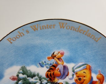 Disney 1996 Pooh's Winter Wonderland Plate, USA - Etsy
