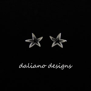 Sea Star Post Earrings. Hawaiian & Island inspired jewelry designs. 925 Sterling Silver w/ Rhodium plating to prevent tarnish.