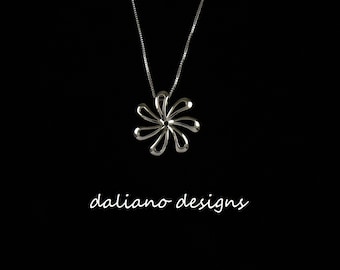 Tiare Tahiti Pendant w/ Chain.  Hawaiian & island inspired jewelry designs.  925 Sterling Silver w/ Rhodium Plating to prevent tarnish.