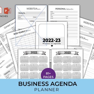 2022 2023 Business Planner | Small Business Owner Planner | Downloadable Planner