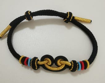 Black myth Wukong Bracelet, Hand Made Chinese Knot Bracelet, Adjustable Bracelet for He / Her