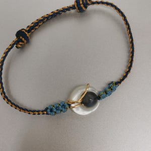 Hand knotted Love between fairy and devil bracelet, Can Lan Jue crescent moon bracelet, fairy orchid inspired bracelet, yu shuxin