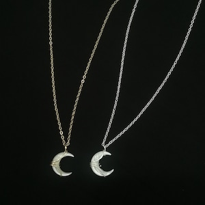 Collar anudado a mano o de delicada cadena, Amor entre hada y diablo, Collar Can Lan Jue con orquídea de hueso y luna creciente, Regalo de Navidad, 苍兰诀