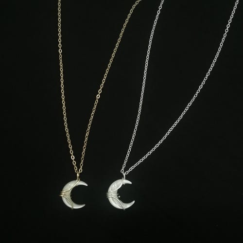 Hand Knotted or Dainty Chain Love Between Fairy and Devil Necklace