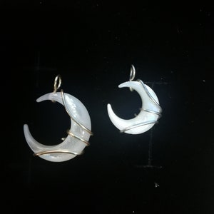 15mm or 20mm Love between fairy and devil hand made pendant, Can Lan Jue crescent moon, Xiao lan hua, Dongfang Qingcang necklace DIY