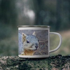 Tazza da campeggio smaltata Fox Squirrel