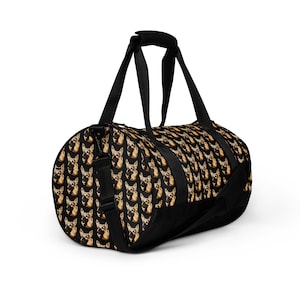 German Shepherd Dog Design All-over print gym bag overnight bag