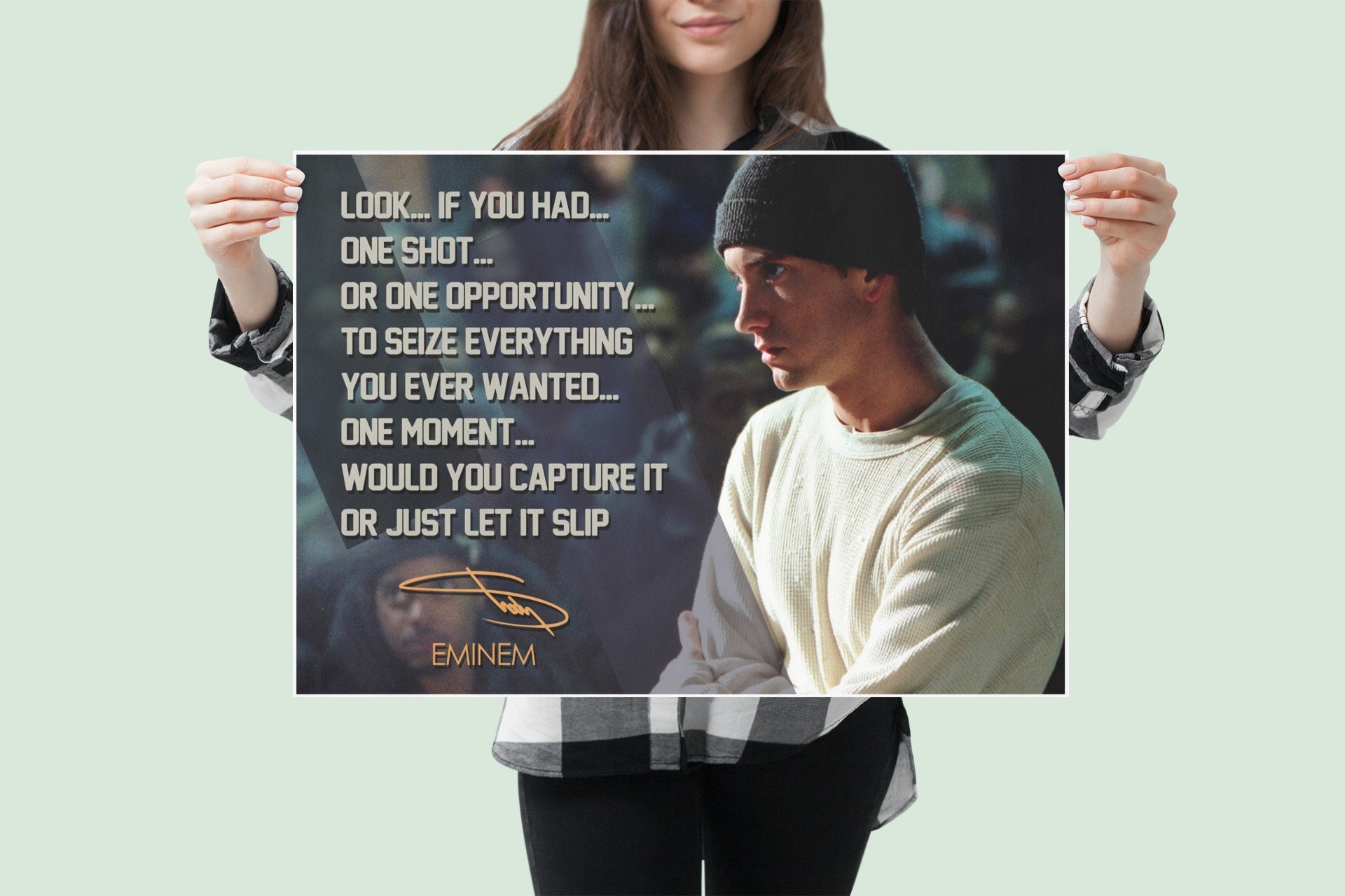 Eminem Poster Quote Rapper Hip Hop Inspirational Motivational Decor Wall  Art Photo Rappers Death Row Records 90s Slim Shady Dre Quotes P142 - Etsy  Israel, image size:1920x1280