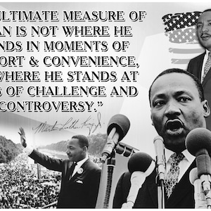 Martin Luther King, Jr. Quote Poster | Classroom Poster | Inspirational | Motivational | 100 Lb Gloss Paper | 18-Inch By 12-Inch | P008