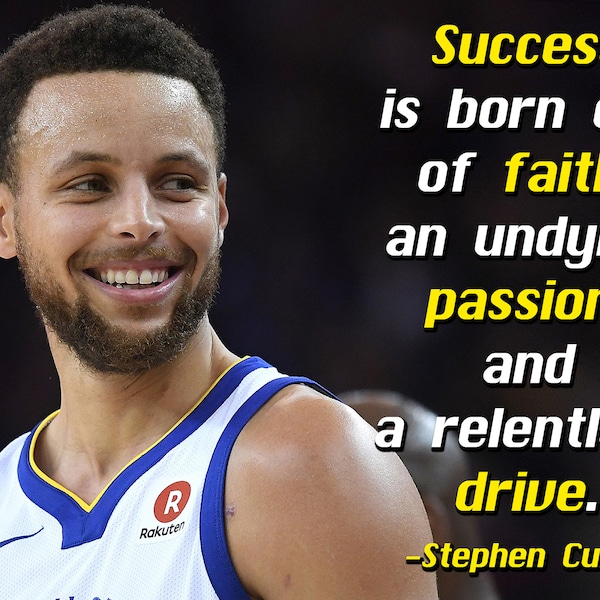 Steph Curry Quote Poster Etsy