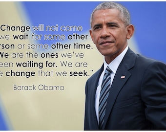 Barack Obama Quote Classroom Poster Growth Mindset Posters School ...