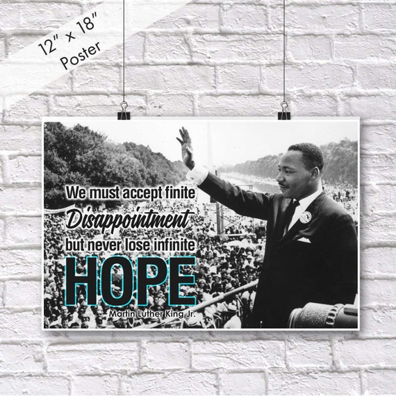 Dr Martin Luther King Jr Classroom Posters Mlk Poster Growth Etsy