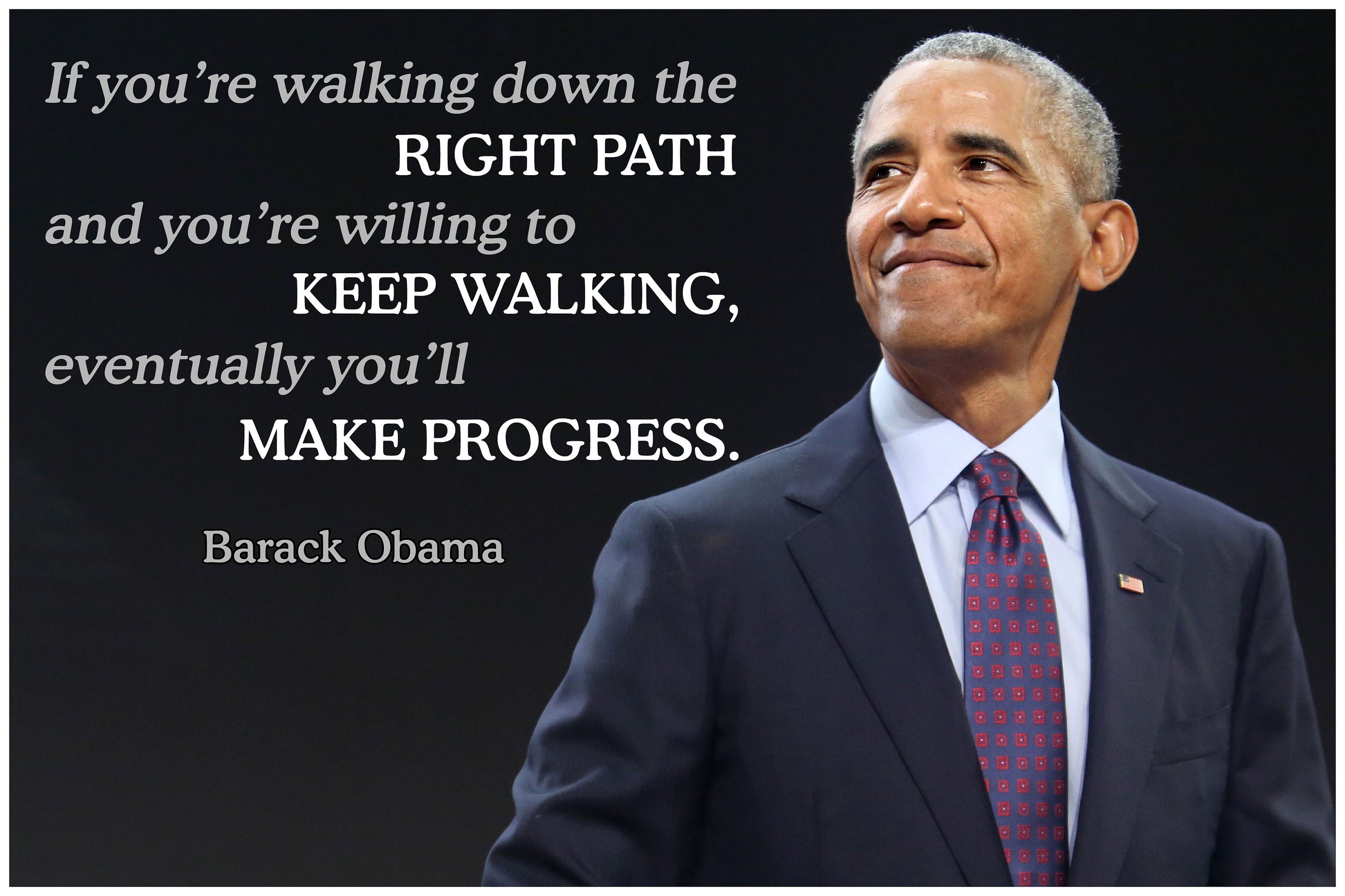 Barack Obama Quote Classroom Poster Growth Mindset Posters School