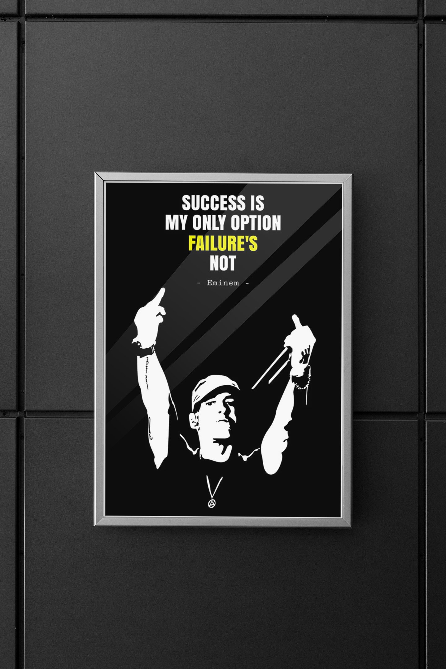 Eminem Poster Quote Rapper Hip Hop Inspirational Motivational