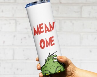 The Grinch Who Stole Christmas 20 oz Tumbler Cup | Sublimation | Grinch Starbucks Cup | 20oz Tumbler for Hot & Cold Drinks | Max Tumbler