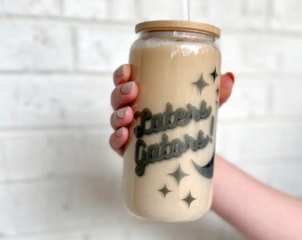 Moon Knight Glass Can Cup | Superhero Can Cup | Glass Tumbler with Bamboo Lid | Moon Knight Tumbler | Disney Starbucks Cup | Egypt Cup