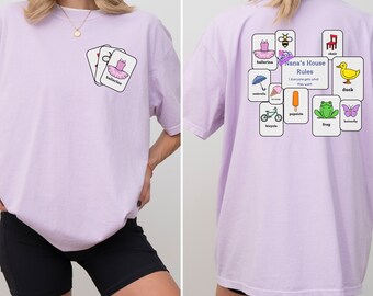 Nana's House Rules | Bluey Inspired Comfort Color T shirt | Disney Inspired T shirt | Disney Inspired Tee | Mom T shirt | Mothers Day