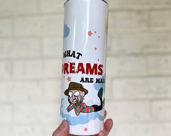 Freddy Krueger Tumbler | Slasher Tumbler | Lizzie McGuire Inspired Cup | Halloween Tumbler | Classic Slasher Cup | Freddy Krueger Cup
