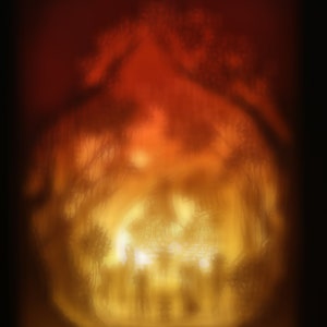 Scatola luminosa con taglio di carta