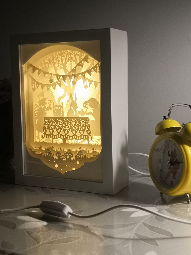 3d paper cut light boxes night lighe kids gifts Etsy