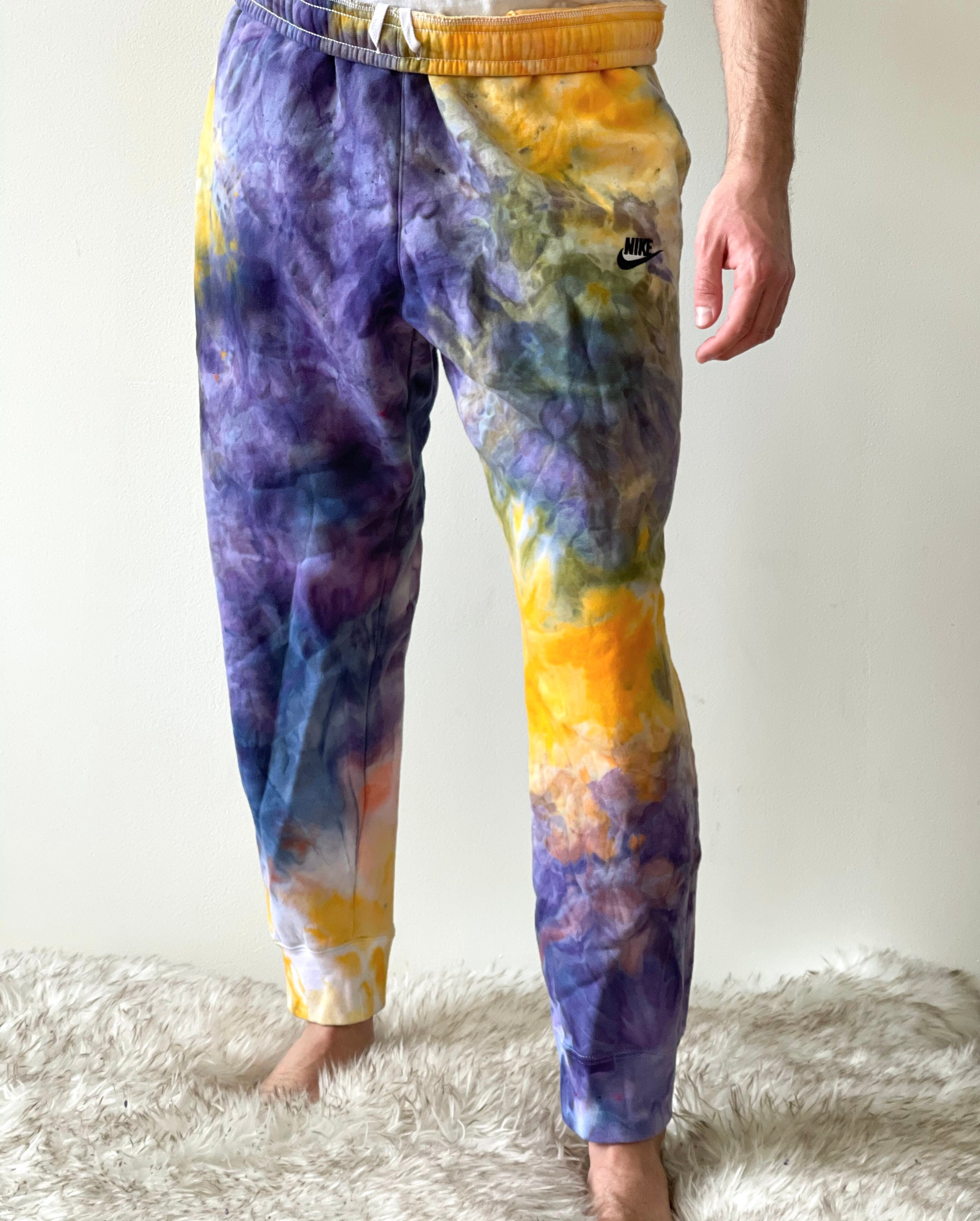 Tie Dye Nike Sweatpants/Joggers Tie Dye Pants extra large Etsy