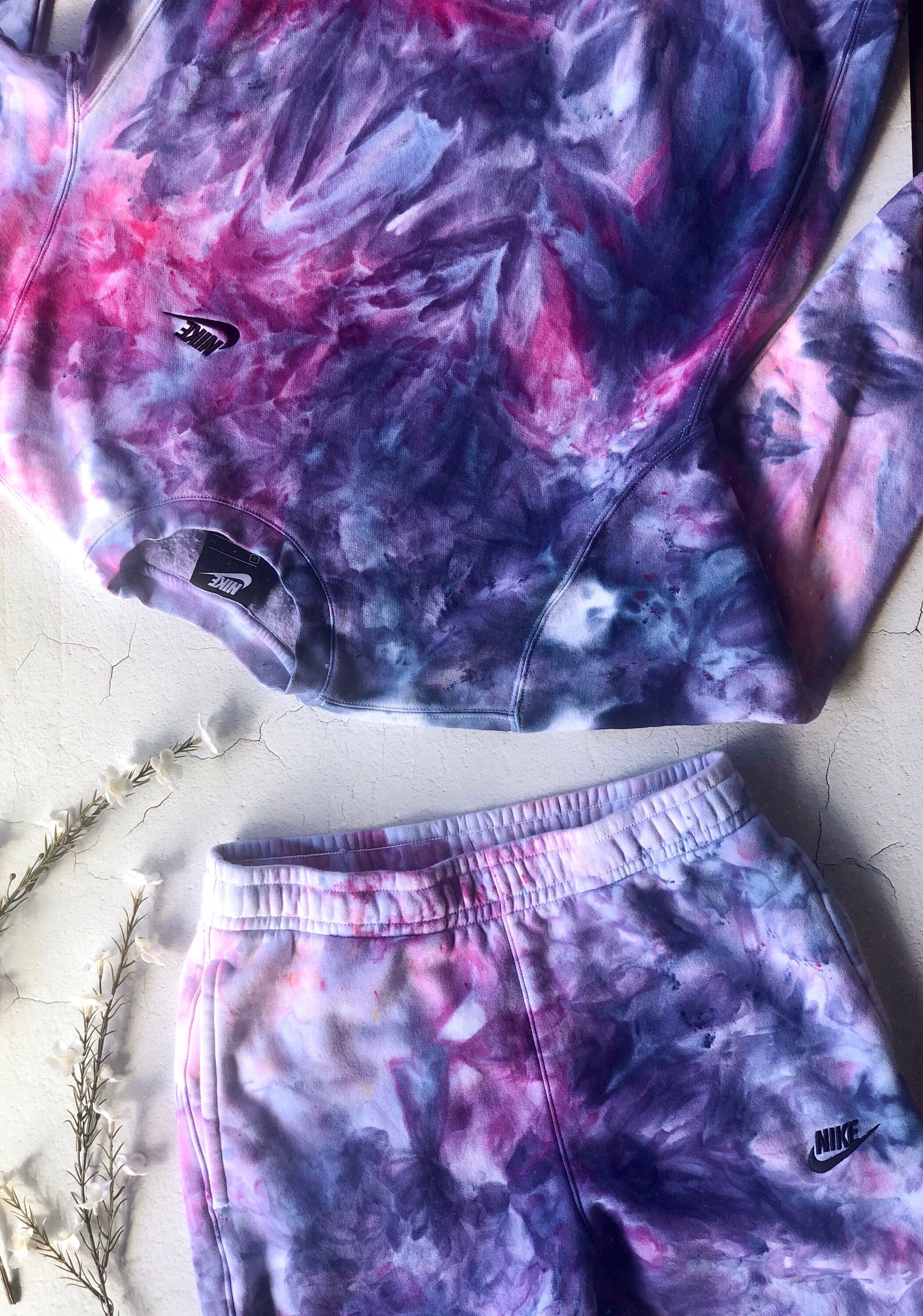 tie dye nike set