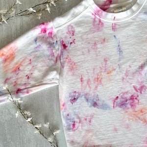 Hand Dyed, Watercolor Inspired Cropped Crewneck [small]