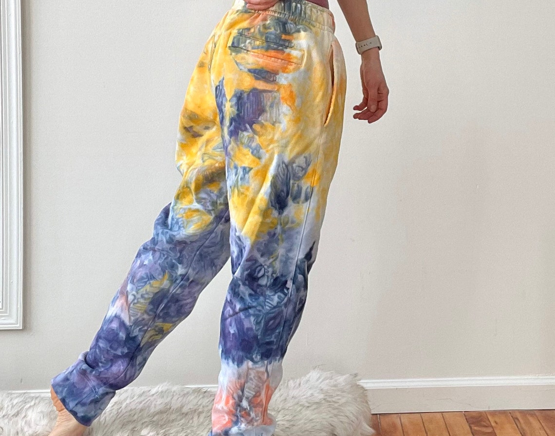 Tie Dye Nike Sweatpants Tie Dye Nike Joggers large Etsy