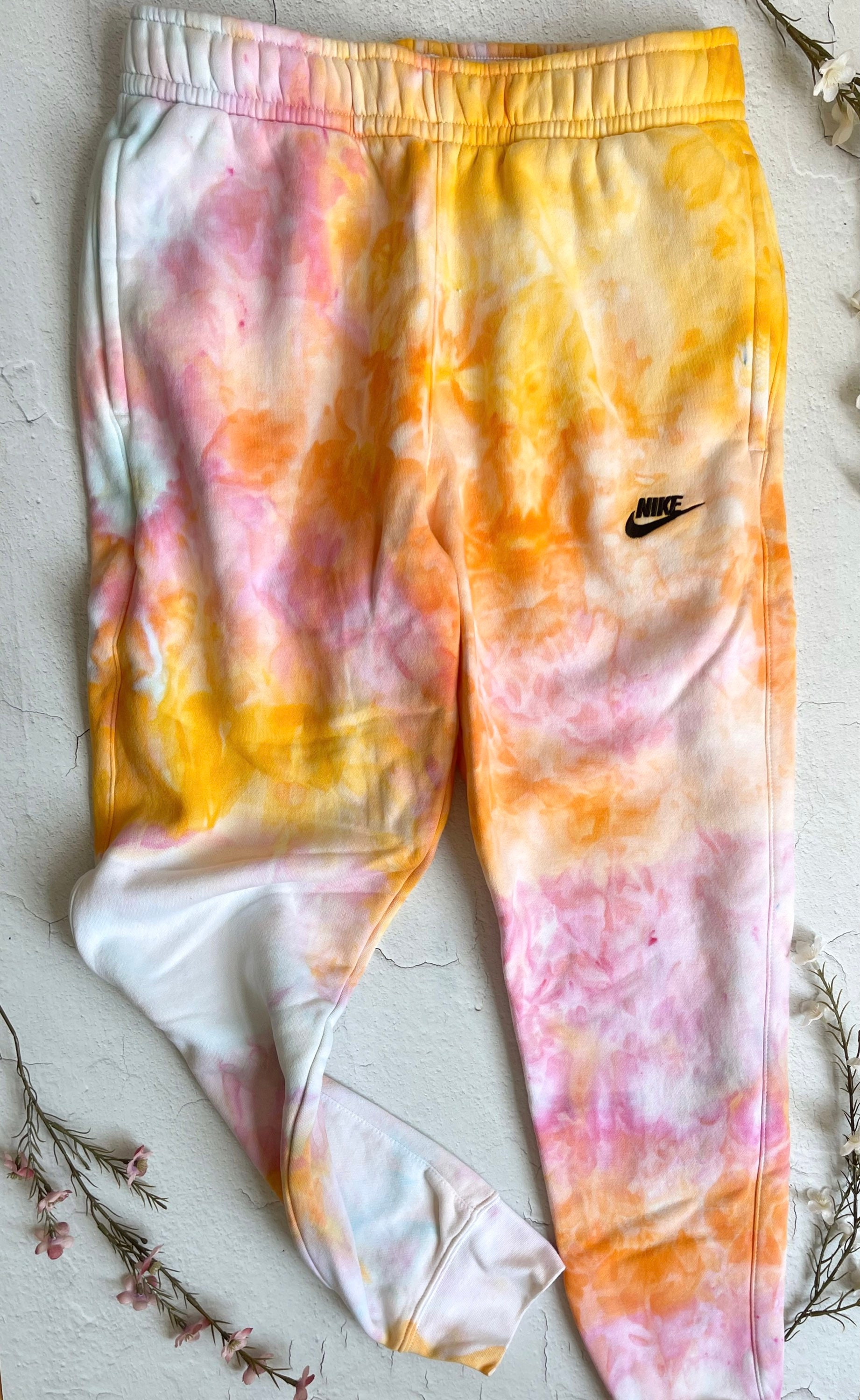 Tie Dye Nike Sweatpants Tie Dye Nike Joggers small Etsy