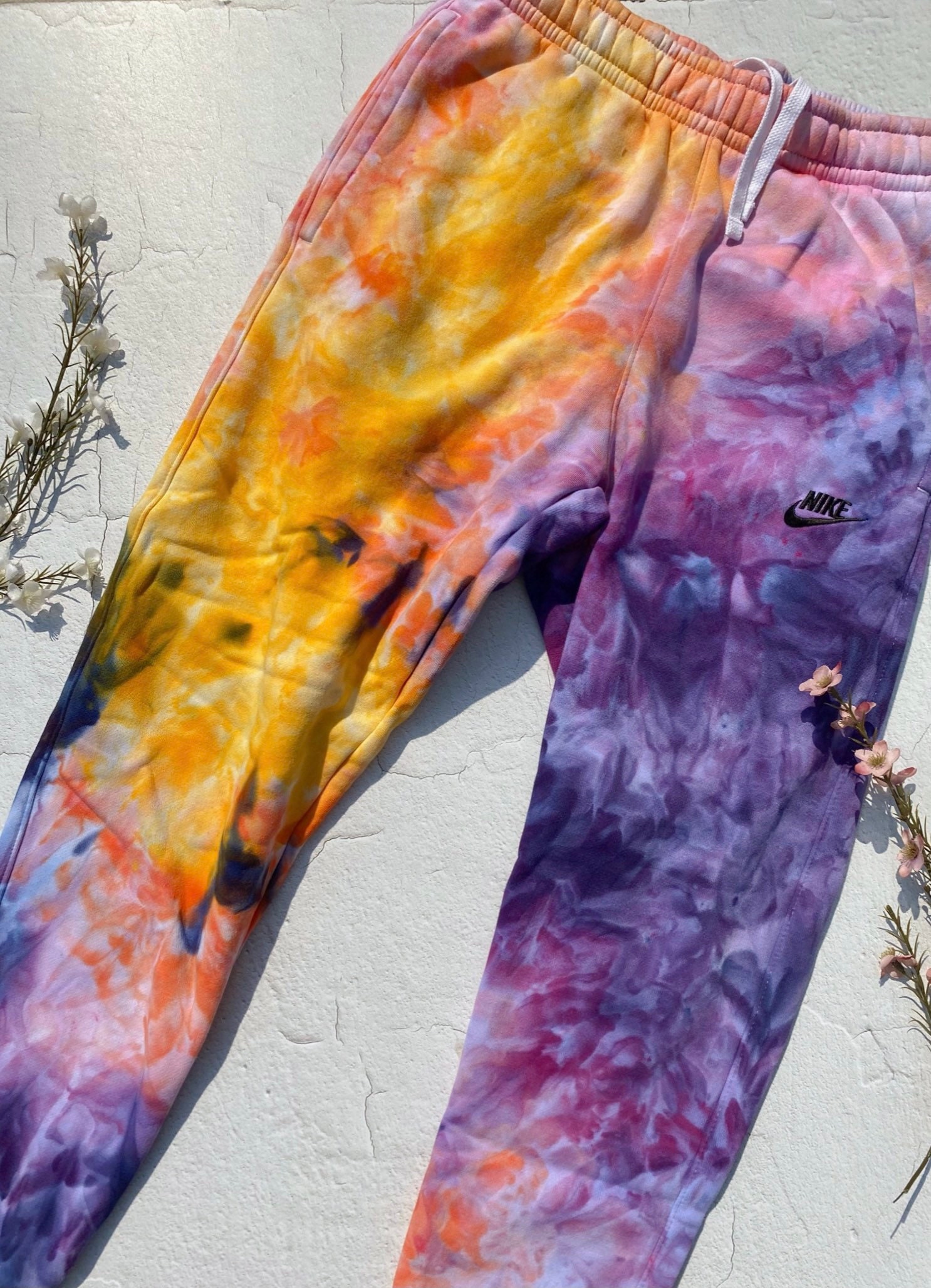 Tie Dye Nike Sweatpants Tie Dye Nike Joggers extra small Etsy